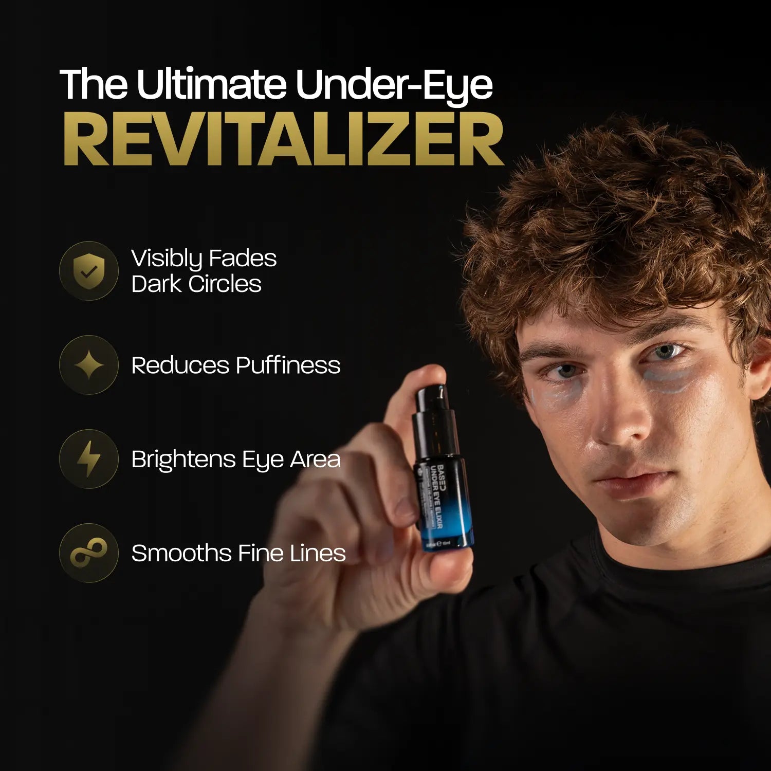 BASED Under Eye Elixir | Brightens, De-Puffs & Revitalizes Under Eyes | Simple, Effective, BASED.