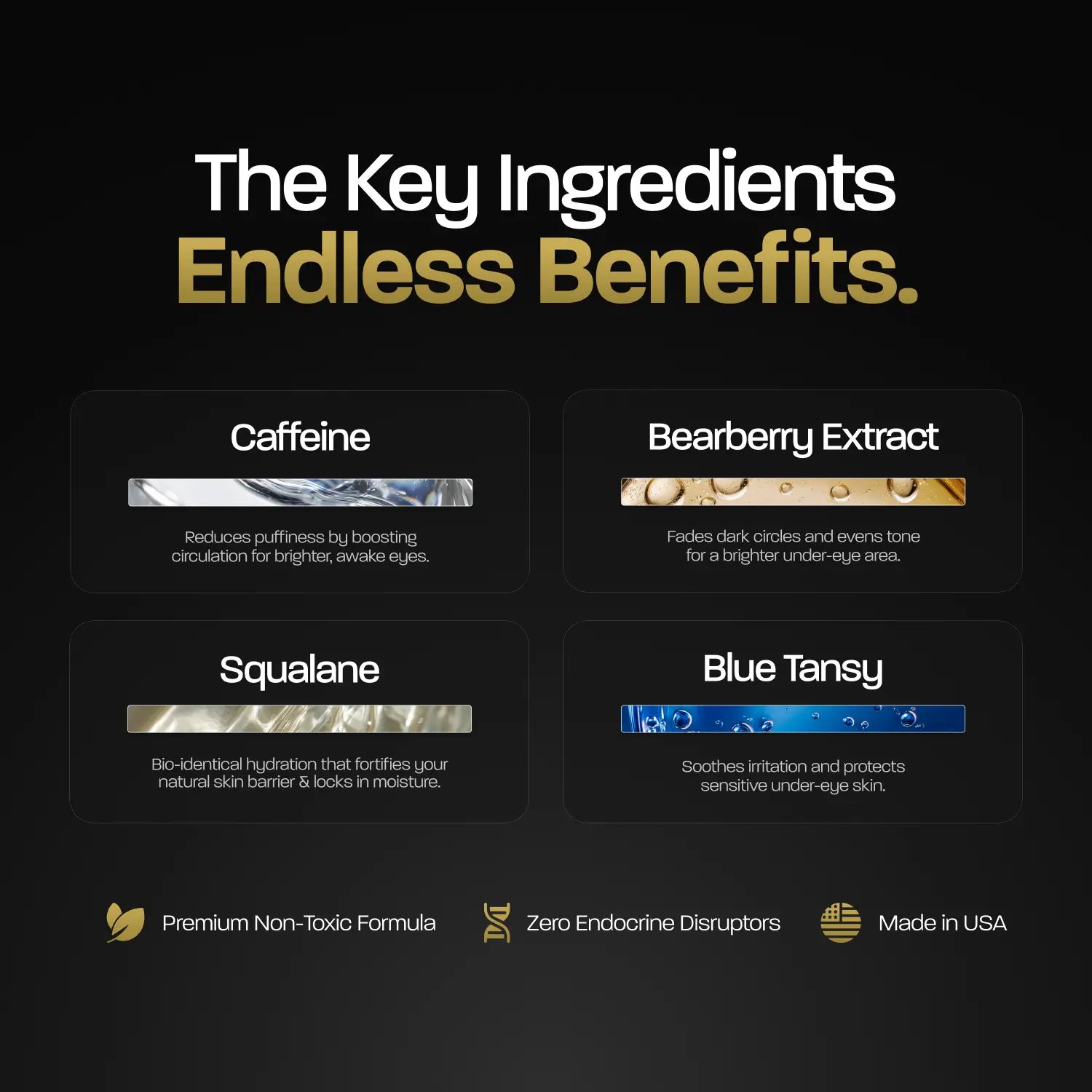 BASED under Eye Elixir | Brightens, De-Puffs & Revitalizes under Eyes | Simple, Effective, BASED.