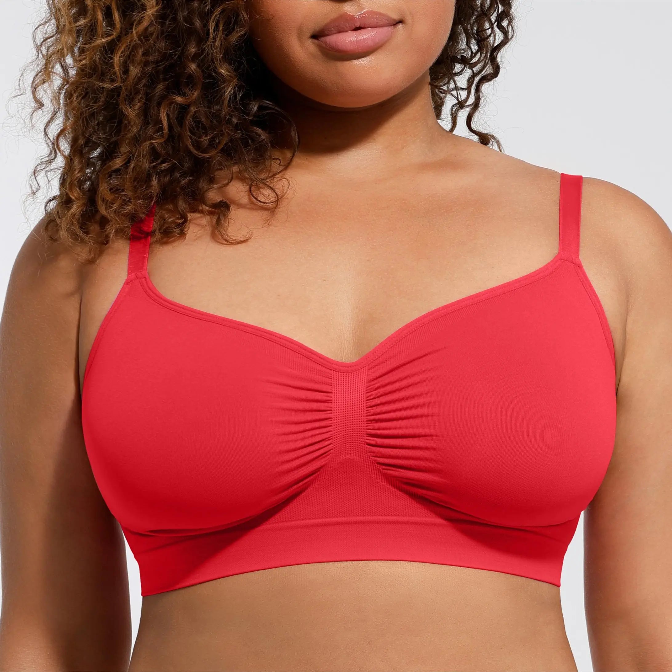 Feelingirl Women'S Wireless Bra Comfort Bralettes No Underwire Unlined Cami Bra Seamless Tshirt Bras Sports Bra Bralette Basic Comfortable Fit Womenswear Everyday up to 44DD Mother’S Day #Summervibes