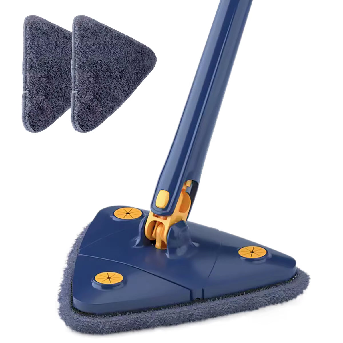 Telescopic Triangle Mop 360° Rotatable Self-Wringing Triangle Extended Adjustable Mop Floor Squeeze Free Hand Washing Lazy Tool