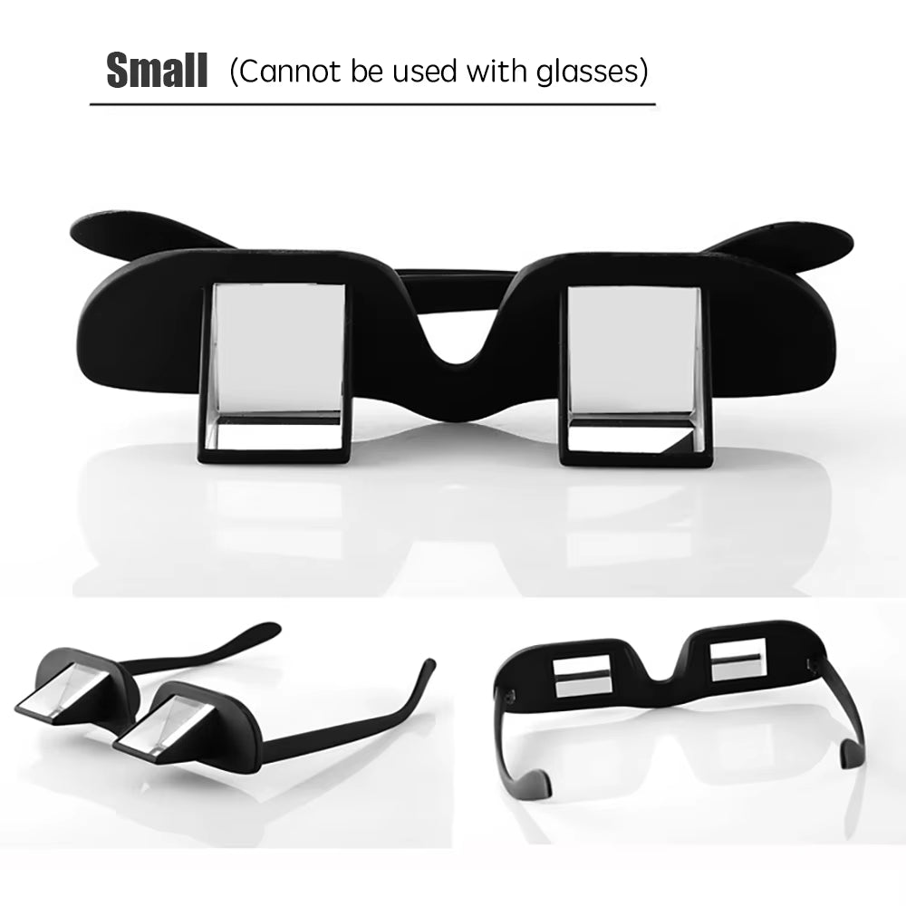 Amazing Lazy Creative Periscope Horizontal Reading Books Sit Glasses on Bed Lie down View TV Myopia Usable Prism Spectacles
