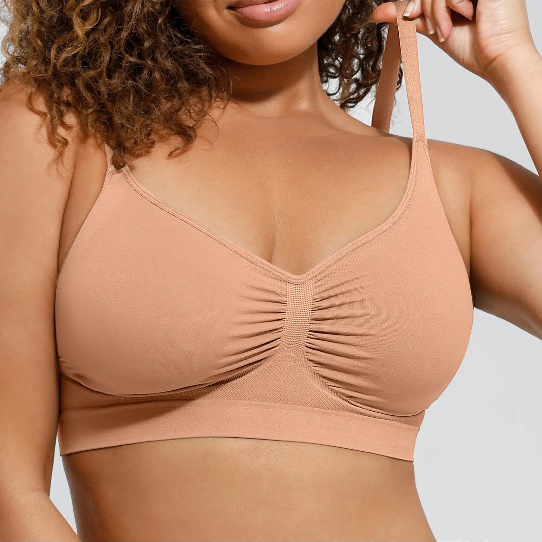 Feelingirl Women'S Wireless Bra Comfort Bralettes No Underwire Unlined Cami Bra Seamless Tshirt Bras Sports Bra Bralette Basic Comfortable Fit Womenswear Everyday up to 44DD Mother’S Day #Summervibes